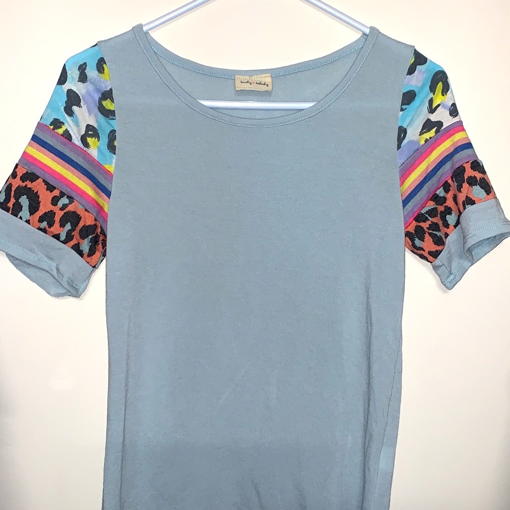 Boutique baby blue shirt